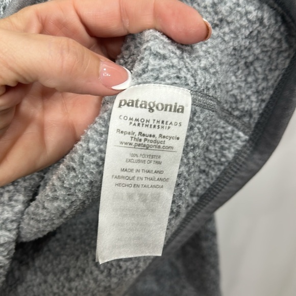Patagonia Women’s Gray Better Sweater 1/4 zip jacket size large. - Picture 7 of 9